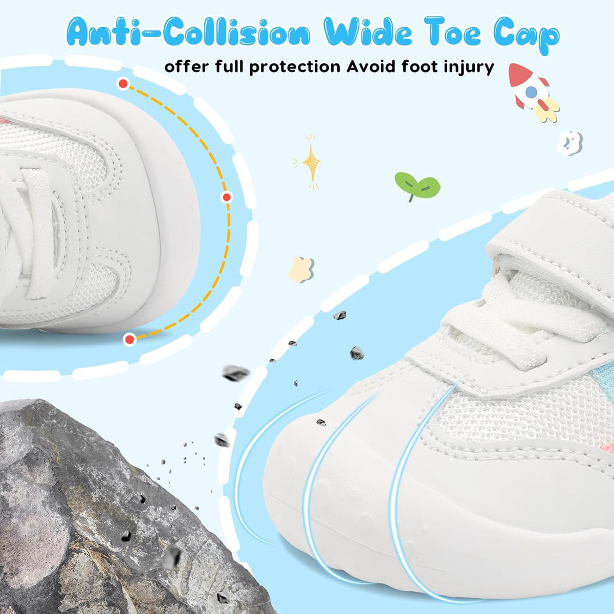 Scurtain Baby Shoes Boy Girl First Walking Shoe Infant Crib Breathable Sneakers Lightweight