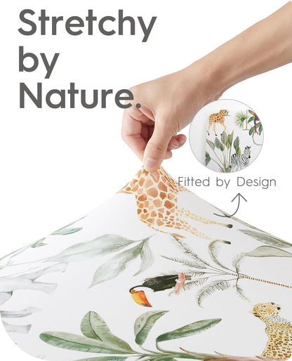 Pack N Play Sheets Fitted, TotBasic Ultra Soft Woodland Mini Crib Sheets, Premium Jersey Knit Pack