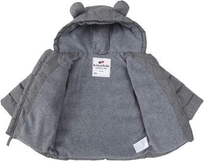 Rokka&Rolla Baby Boys' Water-Resistant Fleece Lined Puffer Jacket Winter Coat for Newborn Infant