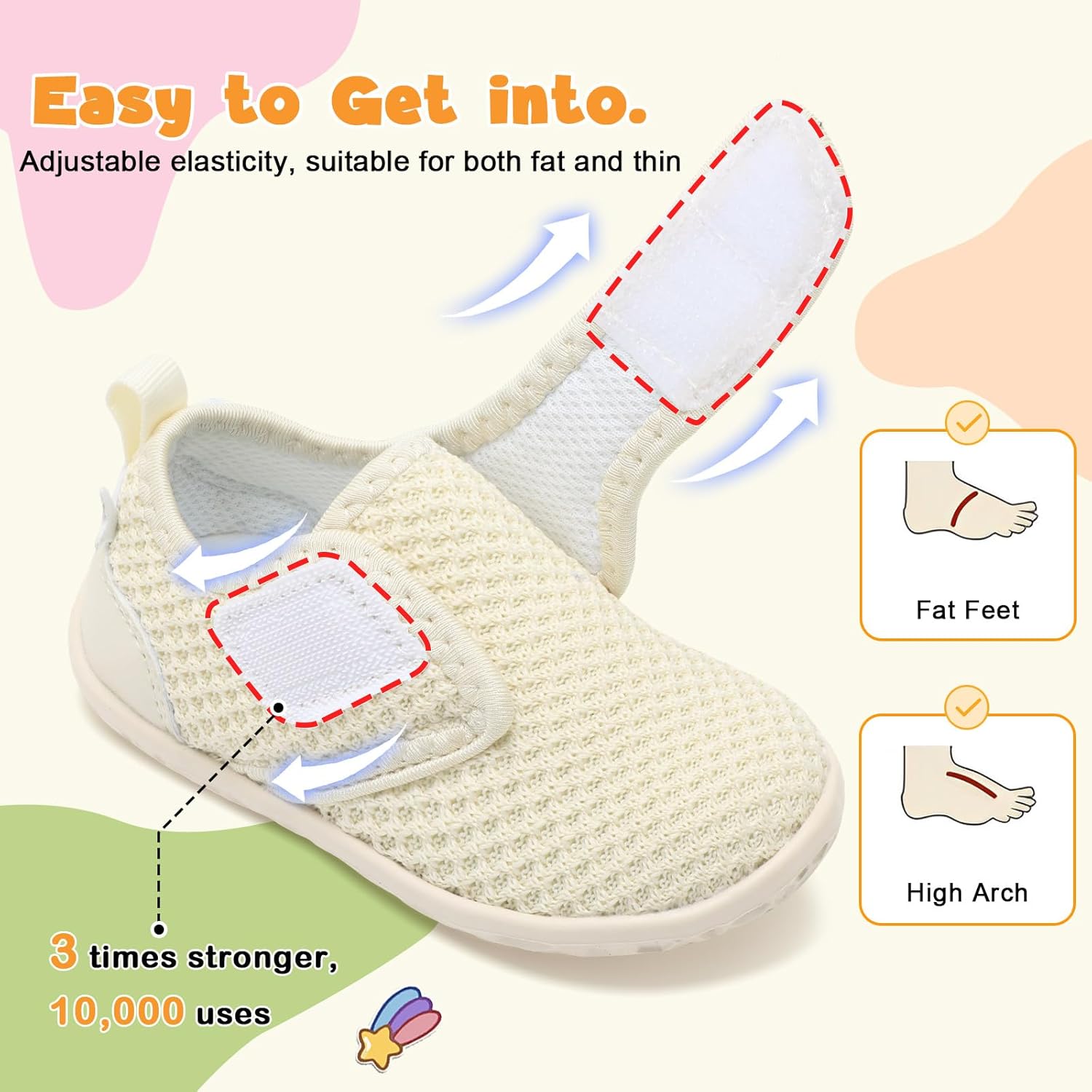 FEETCITY Baby Walking Shoes Barefoot Baby Shoes Infant Sneakers Newborn Crib Shoe Lightweight