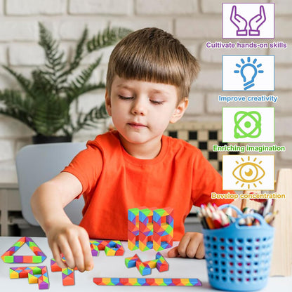 GOLDGE 15 Pack Mini Cube Puzzle Fidget Toys - Bulk Party Favors & Goodie Bag Stuffers for Kids