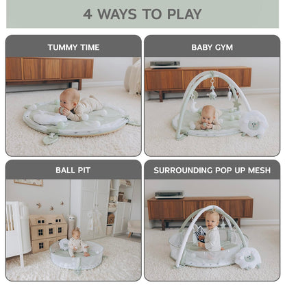 6-in-1 XL Play Mat & Play Gym, Baby Gym, Baby Activity Gym, Sensory Exploration and Motor Skill