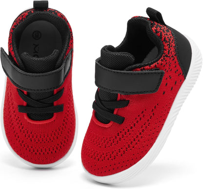 MORENDL Toddler Sneakers Baby Boys & Girls Barefoot Shoes Lightweight Breathable Walking Running