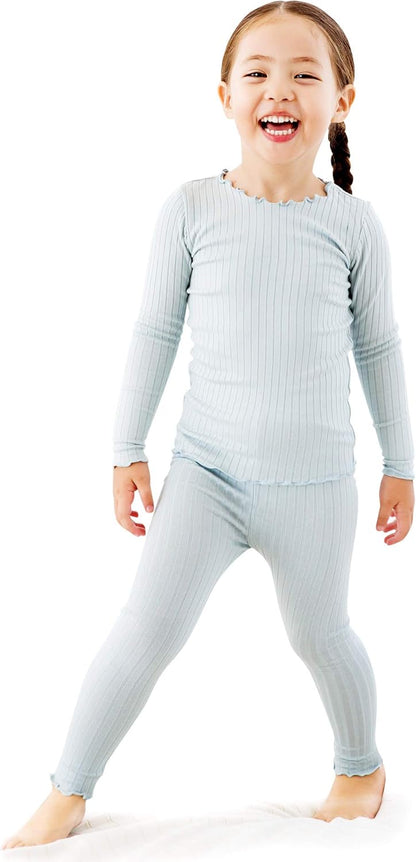 VAENAIT 6M-12Y Toddler Kids Girls Boys Soft Comfy Modal Tencel Solid Raglan Sleepwear Pajamas Pjs