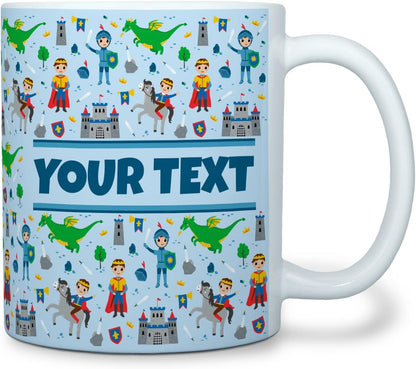 Personalized Mug for Kids - Princes - Custom Name/Text, Ceramic Hot Chocolate/Cocoa/Coffee Cup for