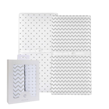 Changing Pad Cover 2 Pack - Baby Changing Pad Cover with 100% Jersey Cotton - Changing Pad Covers