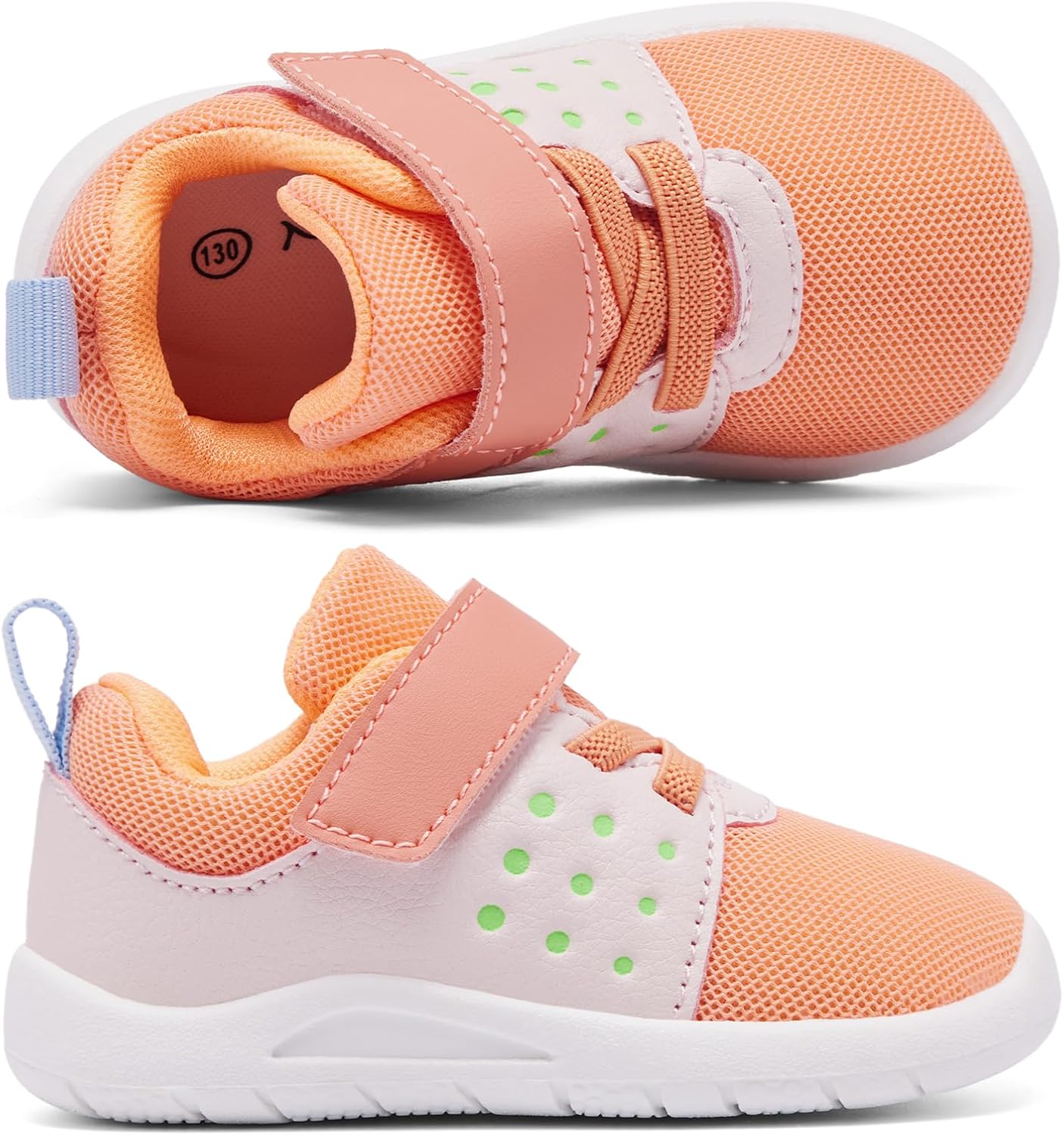 MORENDL Toddler Baby Shoes 0-4 Years Boy Girl Lightweight Breathable Non-Slip Sports Sneakers
