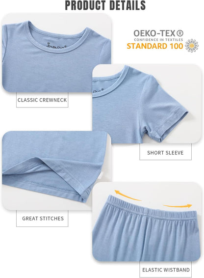 Jimonda Baby Boys Girls Pajama Sets Toddler Sleepwear Cool Jammies 2pcs Viscose from Bamboo PJs