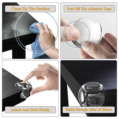 12 Pack Corner Protectors for Baby, Clear Corner Guards Protector Furniture Corner & Edges Safety