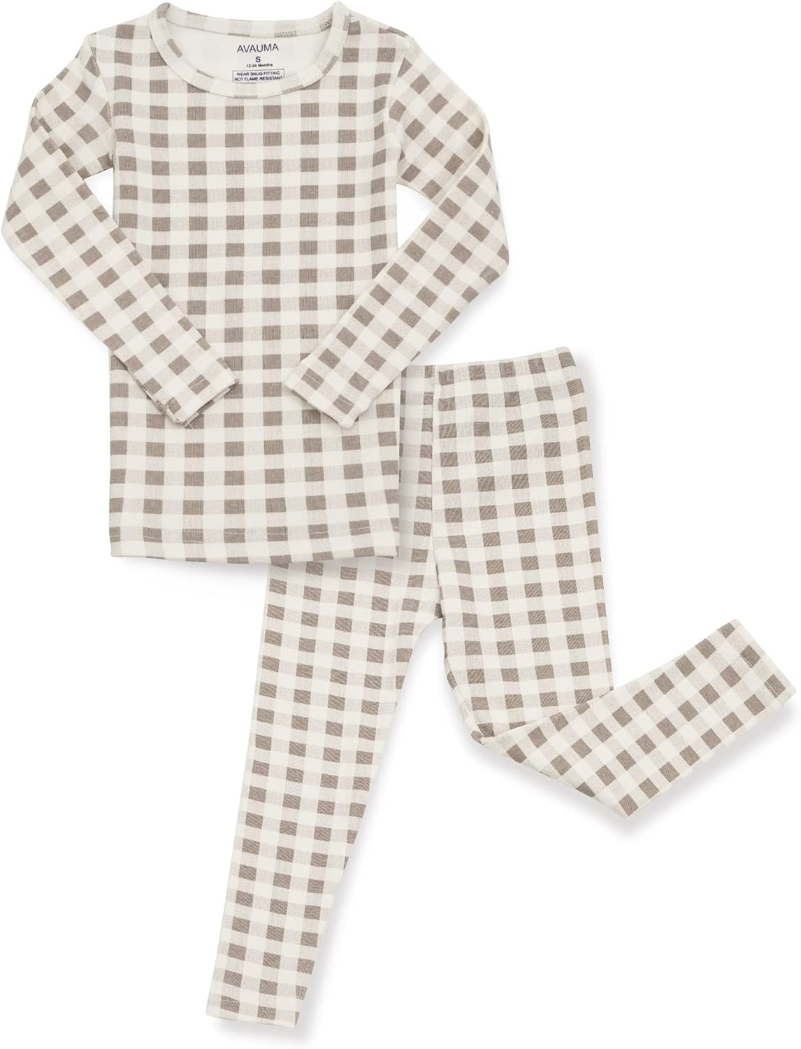AVAUMA Baby Boys Girls Pajama Set 6M-7T Kids Cute Toddler Snug fit Pattern Design Pjs Cotton