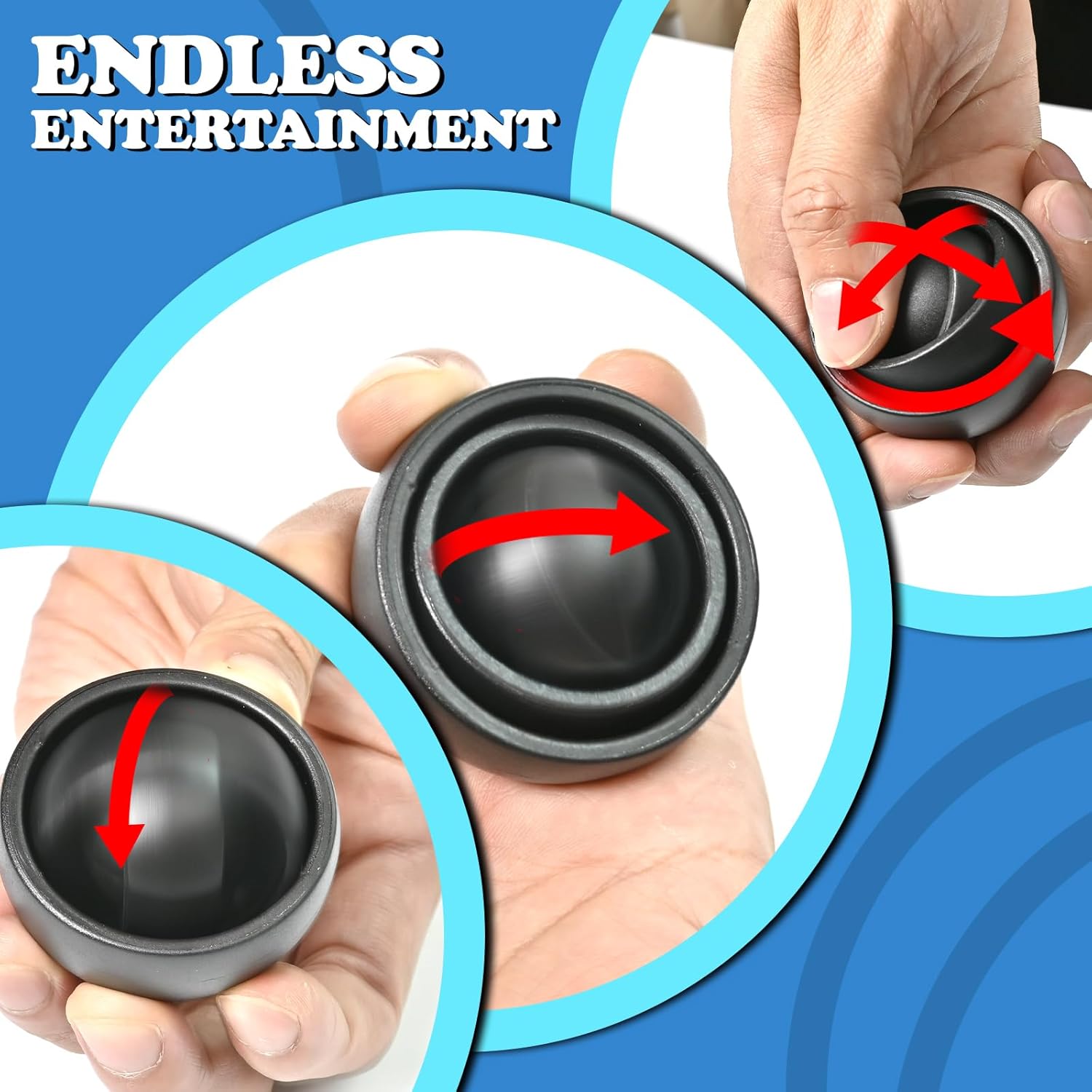 Fidget Toys Adults 2 PCs , Sensory Figette Spinner Anxiety Stress Relief Toys Quiet Fidgets Gyro
