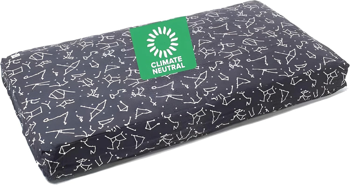 Molly Mutt Large Crib Mattress Cover - Rocketman Print - Measures 27”x52”x5”- 100% Cotton - Durable