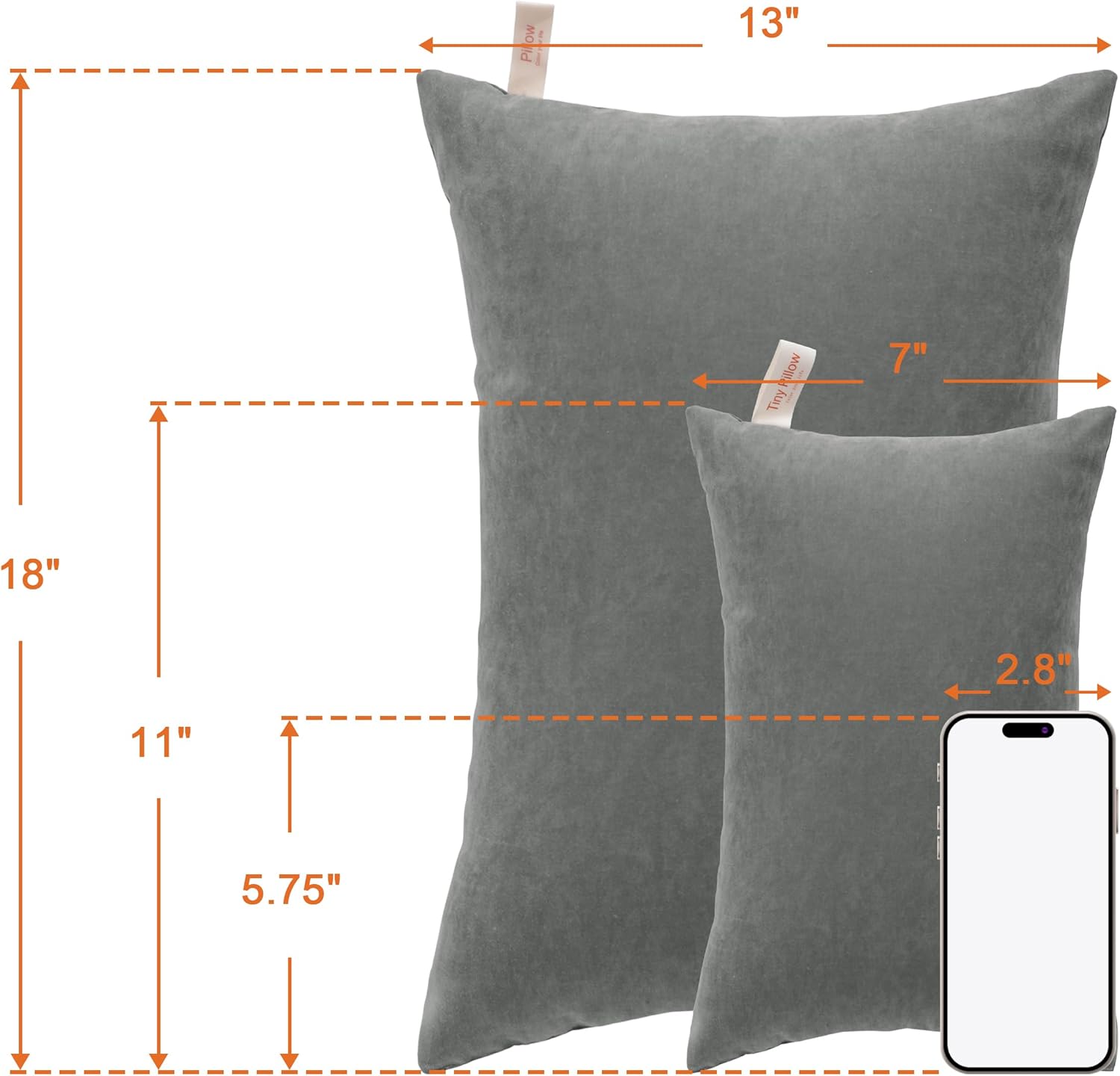 NTBAY Toddler Pillows, Down Alternative 13"x18" Pillow, Machine Washable - Soft and Breathable