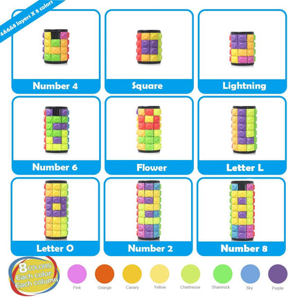 R.Y.TOYS Rotate and Slide Puzzle-Design Patent,Fidget Toys(Restore Order/Create Patterns) 8