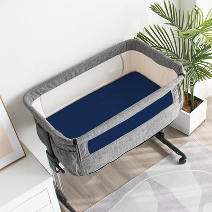 Waterproof Bassinet Sheets Fit for Halo, Dream on Me, Ingenuity, Fisher Price, Delta, Graco and