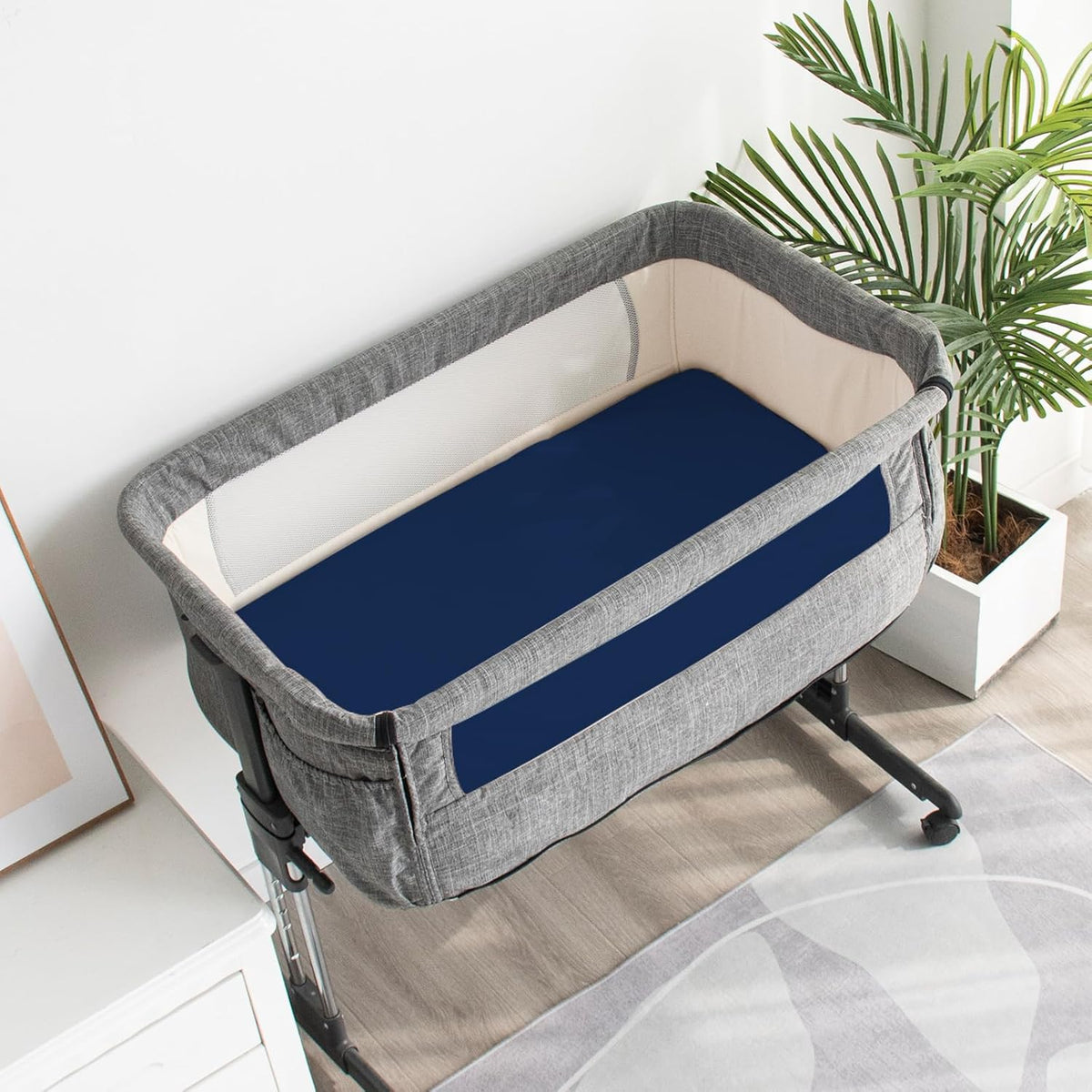 Waterproof Bassinet Sheets Fit for Miclassic, Baby Delight, TCBunny, Milliard, Dream On Me