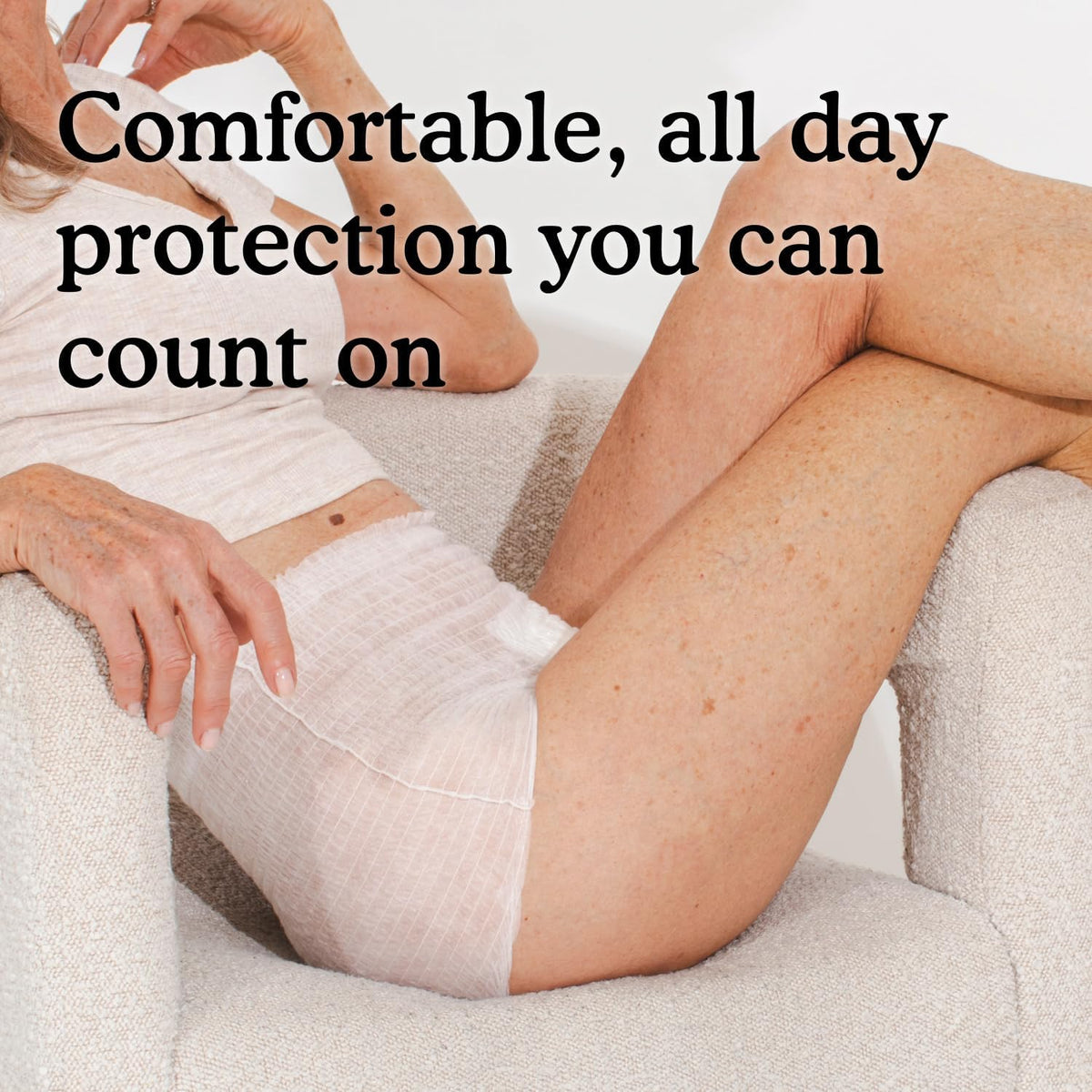 Because Adult Incontinence Underwear for Sensitive Skin - Women - Premium Overnight Disposable