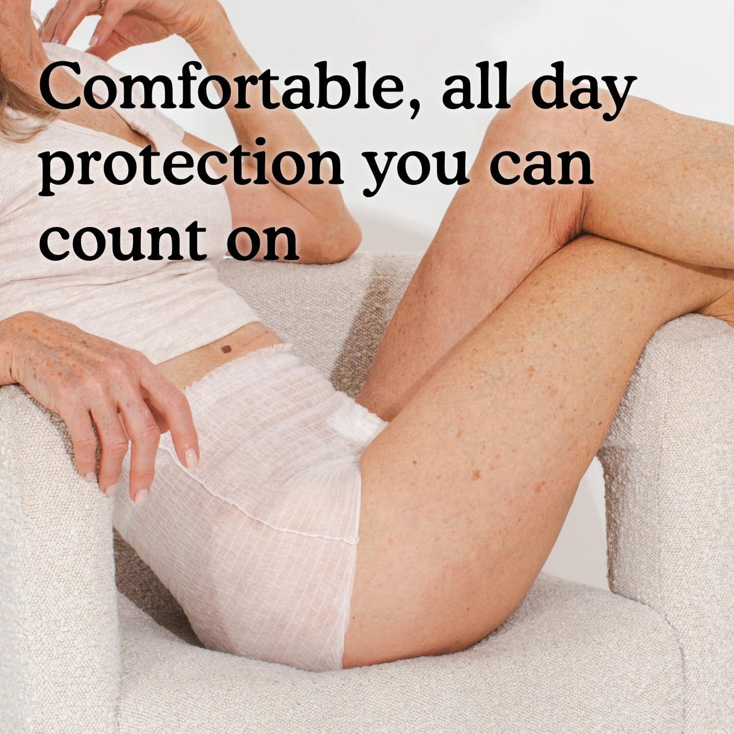 Because Adult Incontinence Underwear for Sensitive Skin - Women - Premium Overnight Disposable