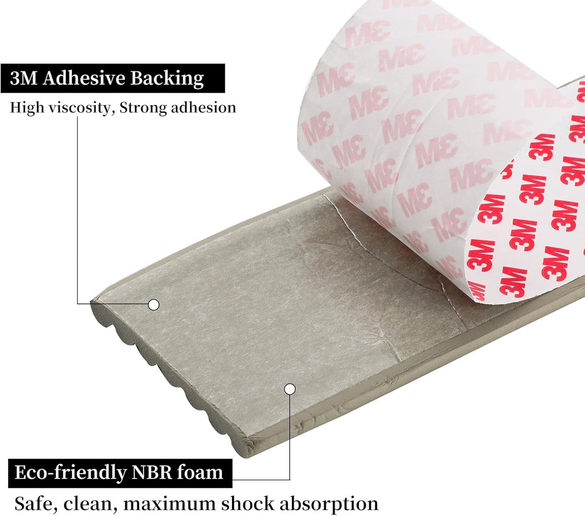 Corner Protector for Baby, Widen Edge Protector with Adhesive Backing, Baby Proofing Edge Corner