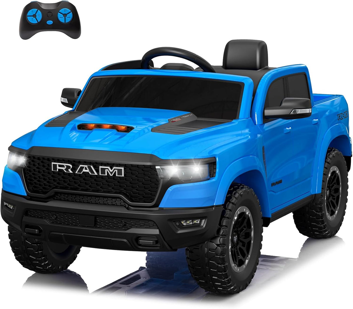 Licensed Ram 1500 Ride on Toys for Kids 4-8, Ride-on Electric Car for Kids with Remote Control