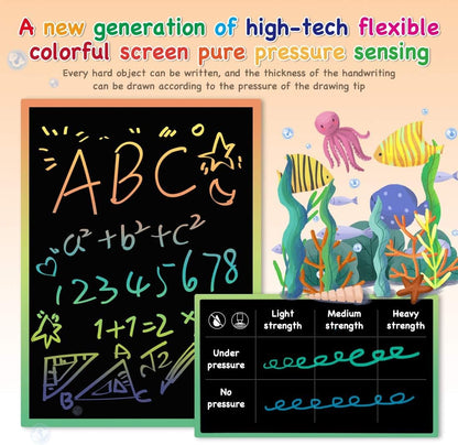 ORSEN LCD Writing Tablet 10 Inch, Colorful Doodle Board Drawing Tablet, Erasable Reusable Writing