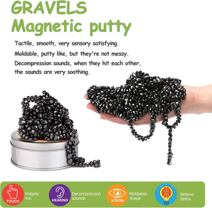 1000pcs Magnetic Balls Fidget Toys Adults, Magnetic Putty Ferrite Crags Magnet Putty Desk Toys for