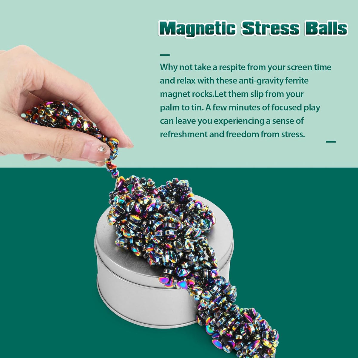 Magnetic Putty Over 1000 Weak Magnetic Beads Fidget Ferrite Putty Crags Magnetic Stones Fun Quiet