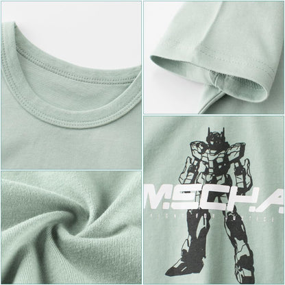 Boys' 4-Pack Excavator Short Sleeve Crewneck T-Shirts Top Tee Size 2-7 Years Toddler Boys' Value