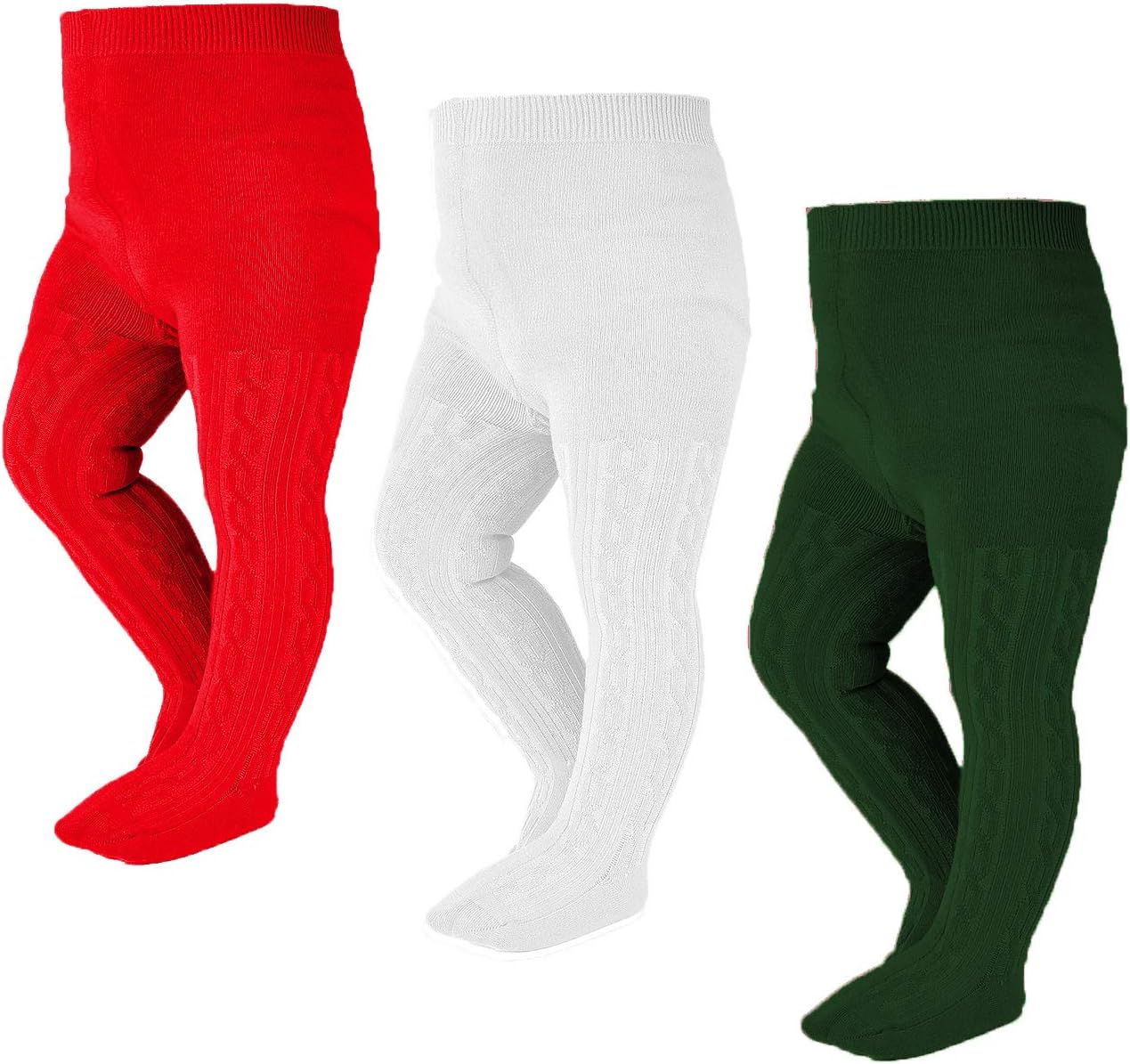 EPEIUS Baby Girl Tights Thick Cable Knit Leggings Stockings Cotton Pantyhose for Newborn Infant