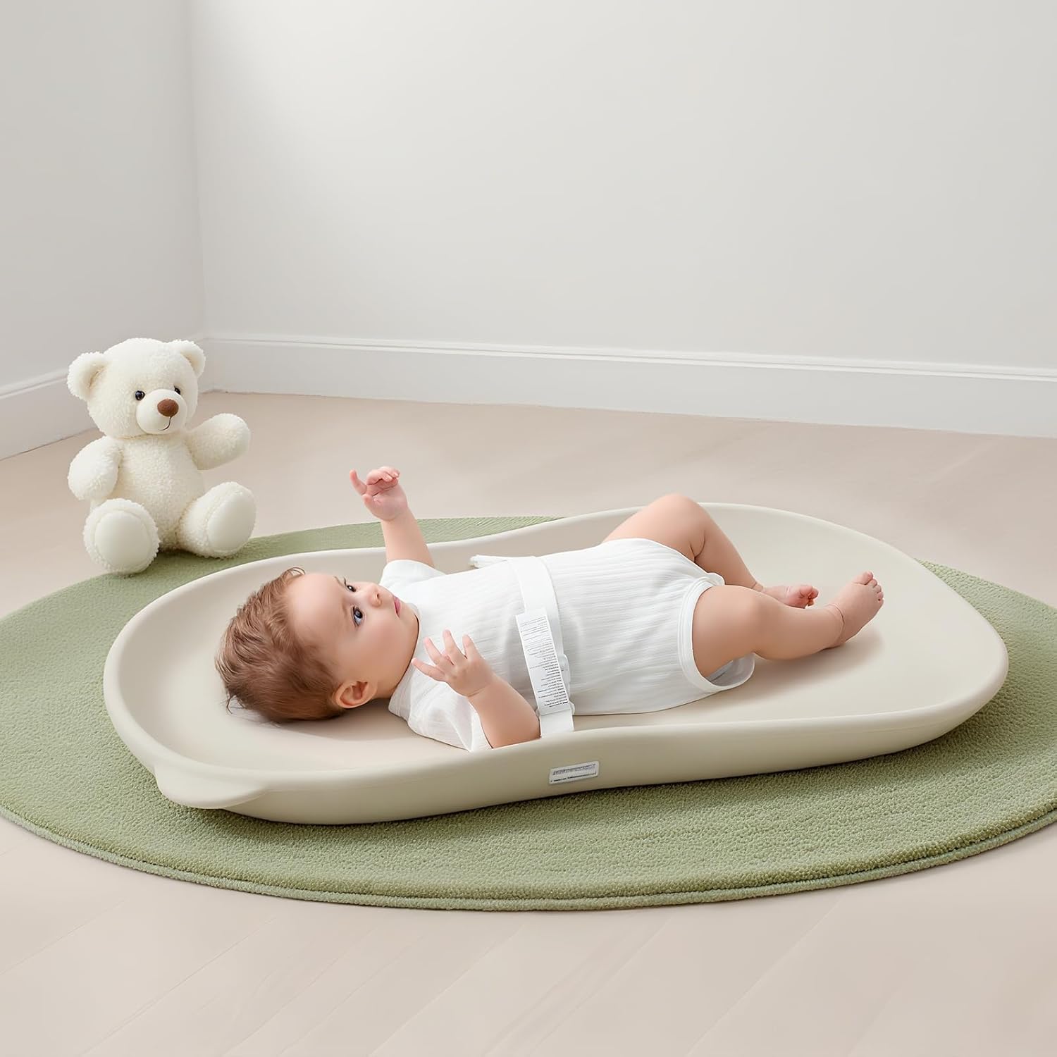 Baby Diaper Changing Pad Wipeable Teddy Bear EVA Foam Skin-Like Surface Fully Impermeable to Fluid