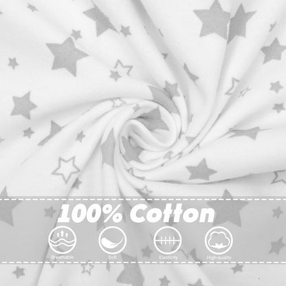 2 Pack Transition Swaddle with 2 Way Zipper, 2 in 1 Arms in/Out Transitional Arms Up Swaddle, 100%