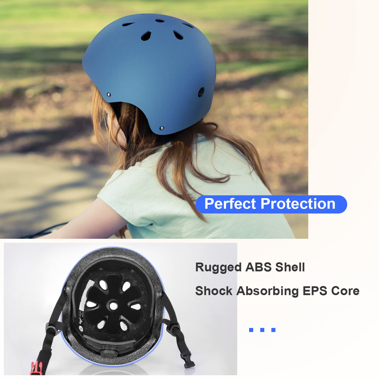 Besttravel Kids Bike Helmet, Toddler Adjustable Toddler Bike Helmet Ages 3-8 Years Old Boys Girls