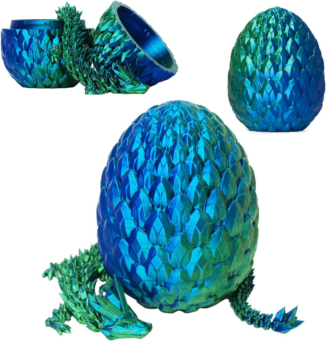 3D Printed Dragon Egg, Beautiful Flexible Joints Executive Desk Toys, Gifts for Adults and Kids