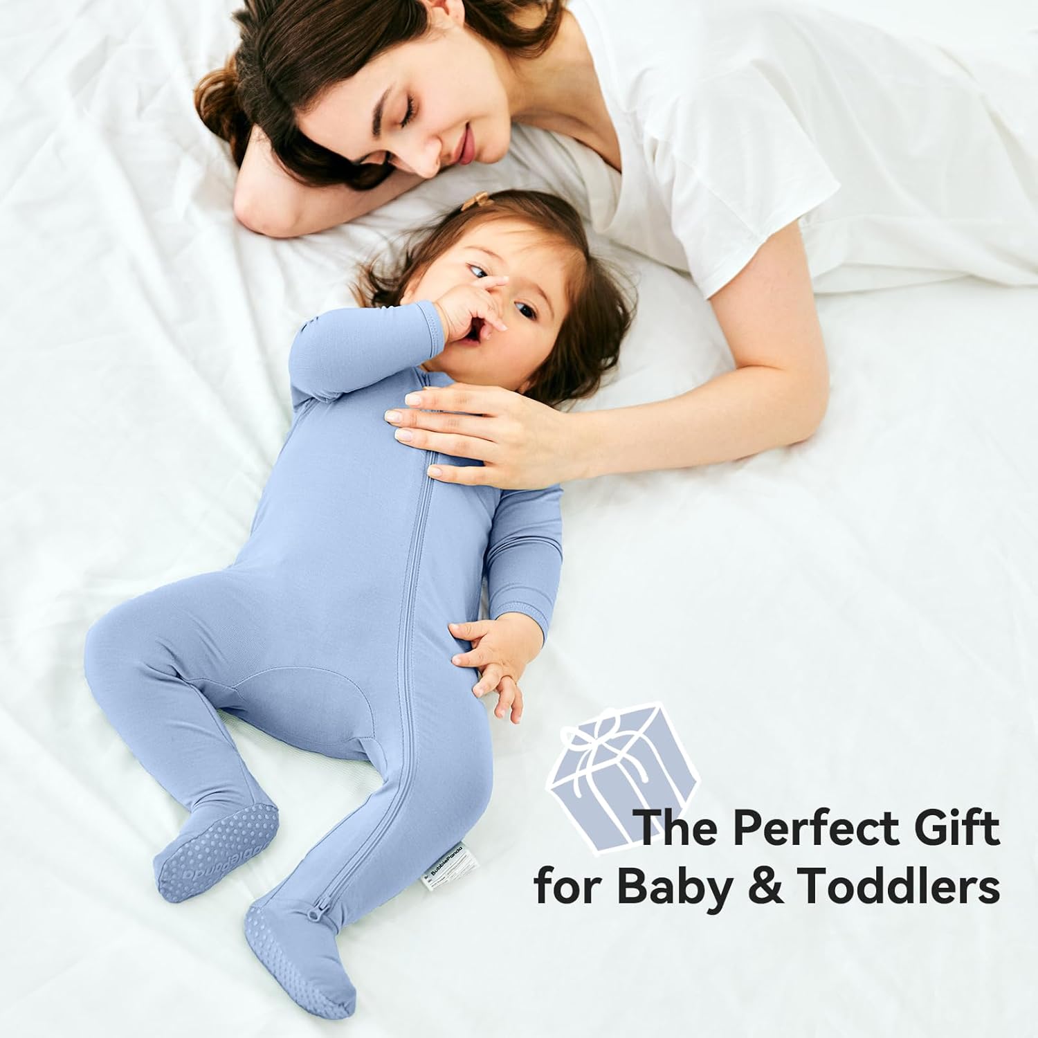 BubblePanda Rayon Made From Bamboo Baby Pajamas Baby Clothes for Boys Girls Unisex Zip-Front