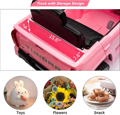 Electric Car for Kids, Licensed Toyota Tundra 12V Electric Truck, Off-Road Kids Car w/Remote