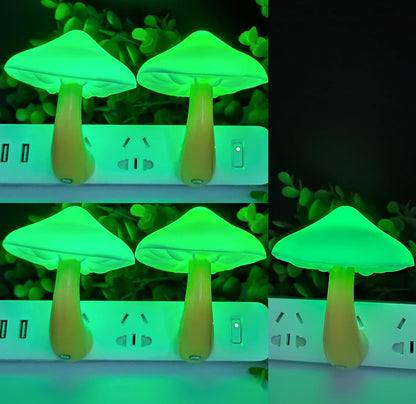 AUSAYE 5 Pack Sensor LED Night Lights Plug in Lamp Mushroom Light for Adults Kids NightLight