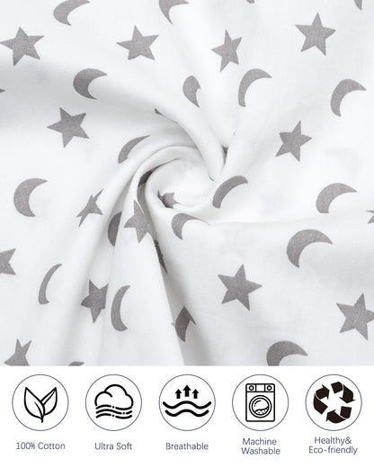 ALVABABY Toddler Pillowcases 2 Pack Organic Cotton Kids Pillow Cover Fit 13"x 18" or 12"x23"
