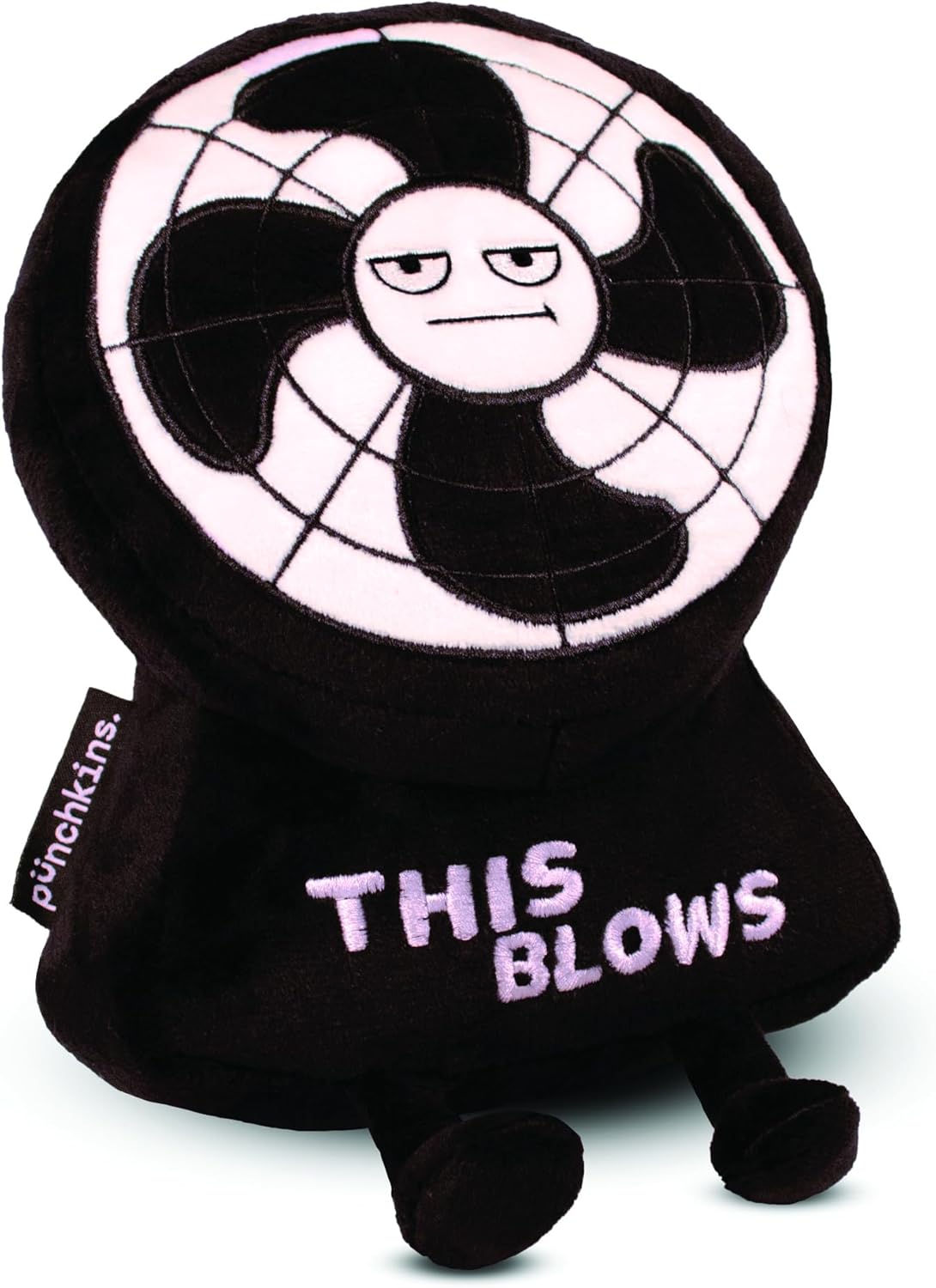 Desk Fan Plushie, Funny Meme Gag Gift, Comical Plush Collectible, Stocking Stuffer Present, Great