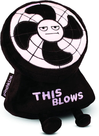 Desk Fan Plushie, Funny Meme Gag Gift, Comical Plush Collectible, Stocking Stuffer Present, Great