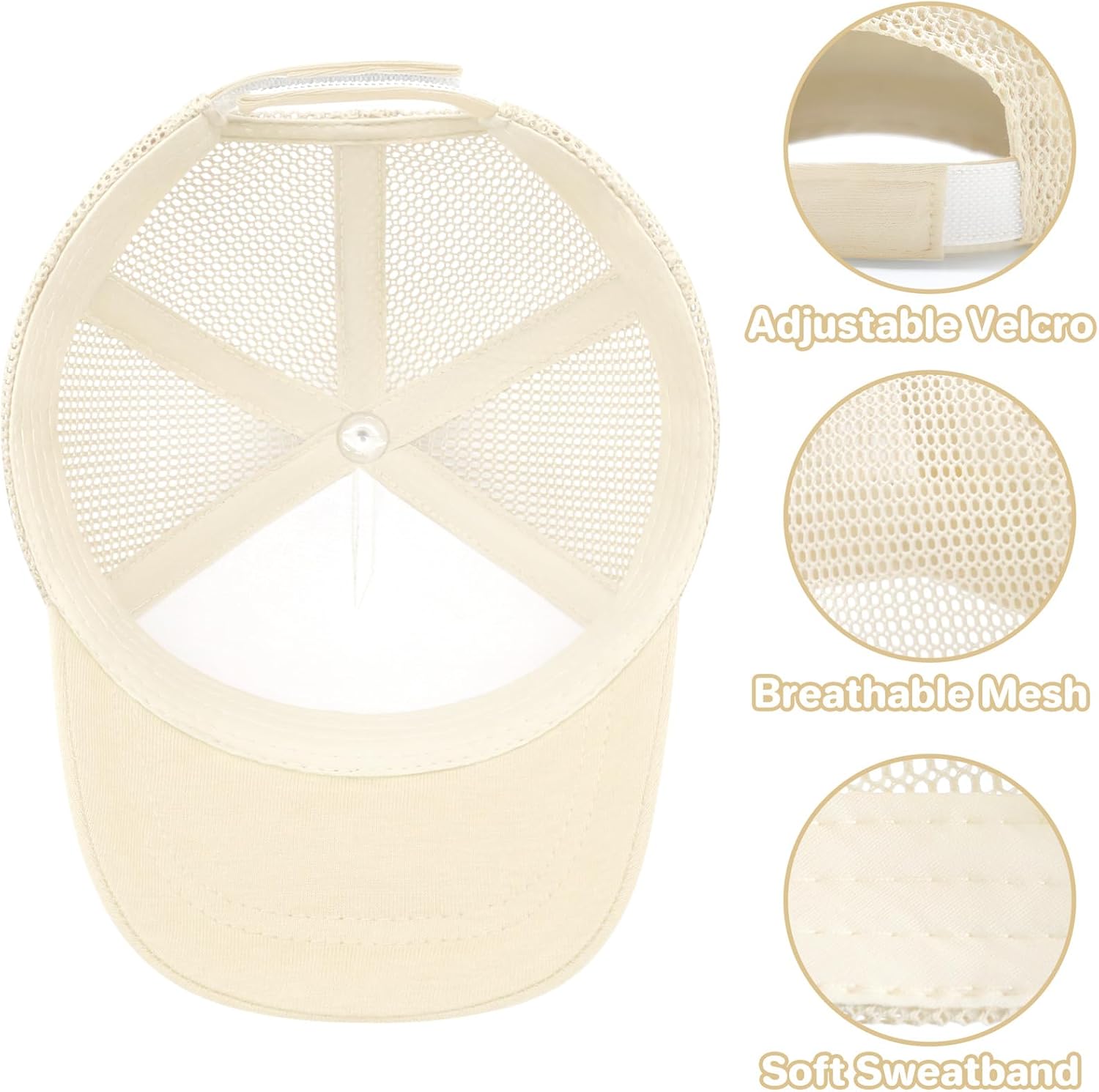 qikqik Baby Baseball Cap Toddler Baseball Hat with Mesh Infant Sun Hat UPF 50+ Baby Ball Cap