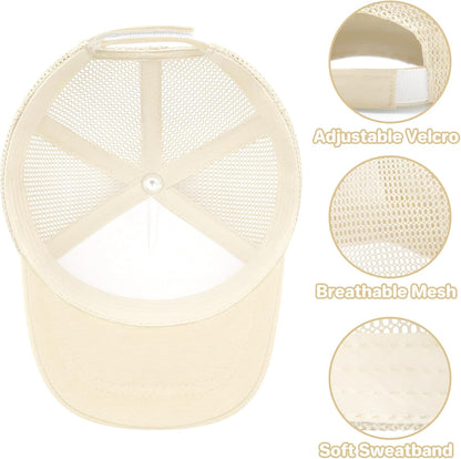 qikqik Baby Baseball Cap Toddler Baseball Hat with Mesh Infant Sun Hat UPF 50+ Baby Ball Cap