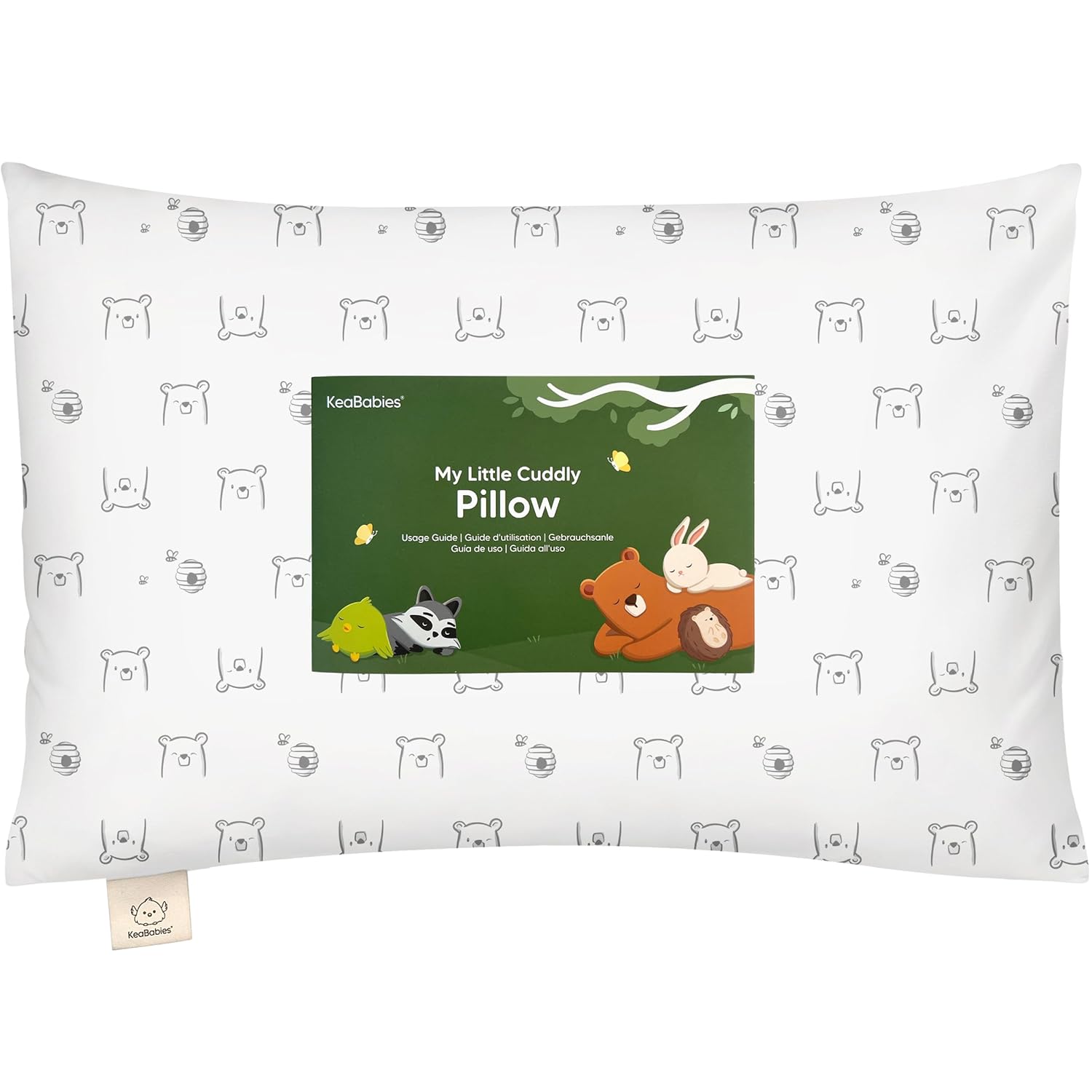 Toddler Pillow with Pillowcase - 13x18 My Little Cuddly Pillow, Viscose Derived From Bamboo Nursery