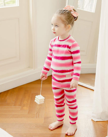 VAENAIT BABY 12M-12Y Toddler Kids Boys Girls 100% Cotton Marbling Tiedye Sung Fit Sleepwear Pajamas