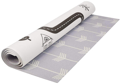 Baby Care Play Mat (Large, Nordic Trails - Morning Fog Arrows) 82'' x 55'' Original One-Piece