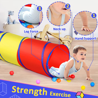 PigPigPen Pop Up Play Tunnel Tent for Toddlers Babies or Dogs, Indoor & Outdoor Toys for Kids