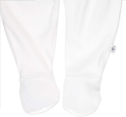HonestBaby 3-pack Footed Pants Roomy Fit Pull on Bottoms 100% Organic Cotton for Infant Baby Boys