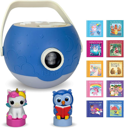 Kids Book Projector - 5 Unicorn & 5 Classic Read-Aloud Stories, 10 Songs, Night Light & Soothing