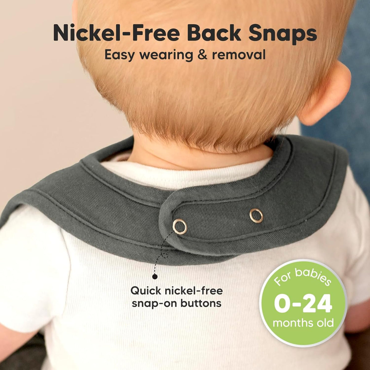 KeaBabies 8-Pack Organic Baby Bibs for Boys, Girls - Super Absorbent Cotton Drool Bibs for Baby