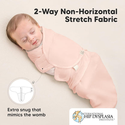 3-Pack Organic Baby Swaddle Sleep Sacks - Swaddles for Newborns, Infant 3-6 Months, Baby Girls