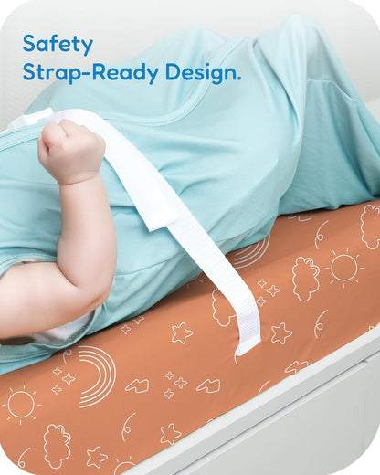 Extra Stretchy Changing Pad Cover, Ultra Soft Premium Jersey Knit Changing Pad Sheets, Unisex for